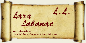 Lara Labanac vizit kartica